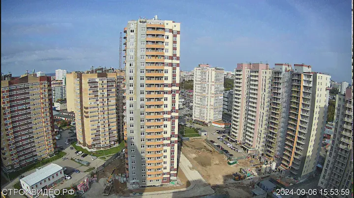 Пермь. Строительство ЖК по ул.Карпинского, ракурс 1.